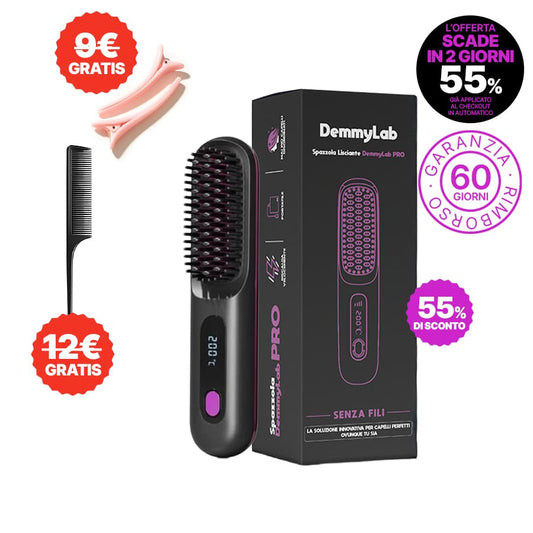 DemmyLab Spazzola Lisciante Senza Fili